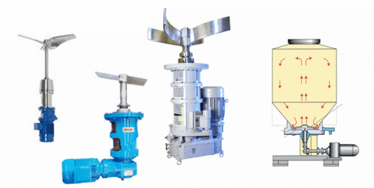 میکسر ورودی از پایین مخزن
